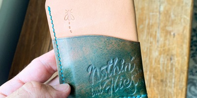 Leather card wallet from nothin but flies